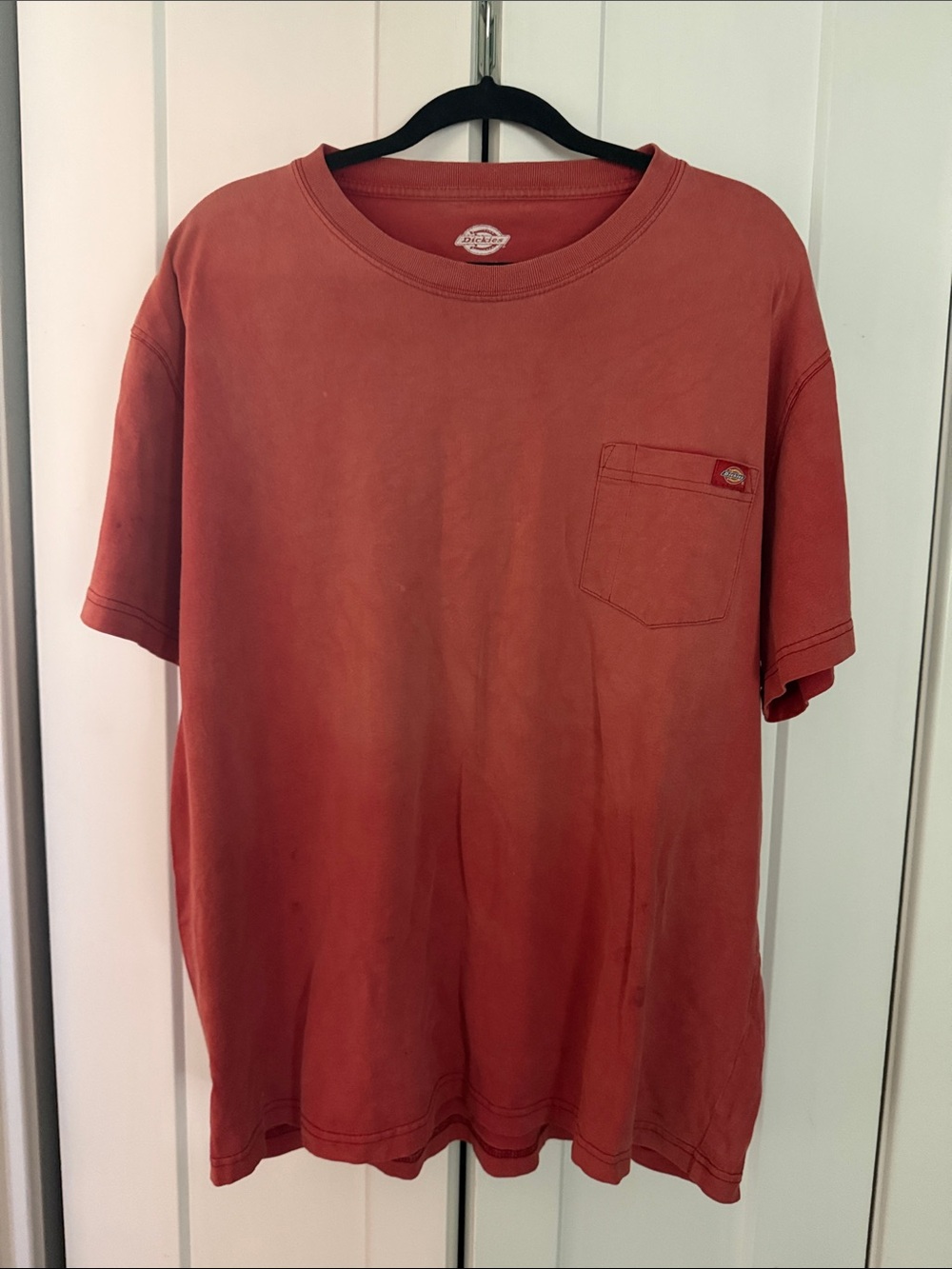 Dickies Short-Sleeve Pocket Tee in Rust
